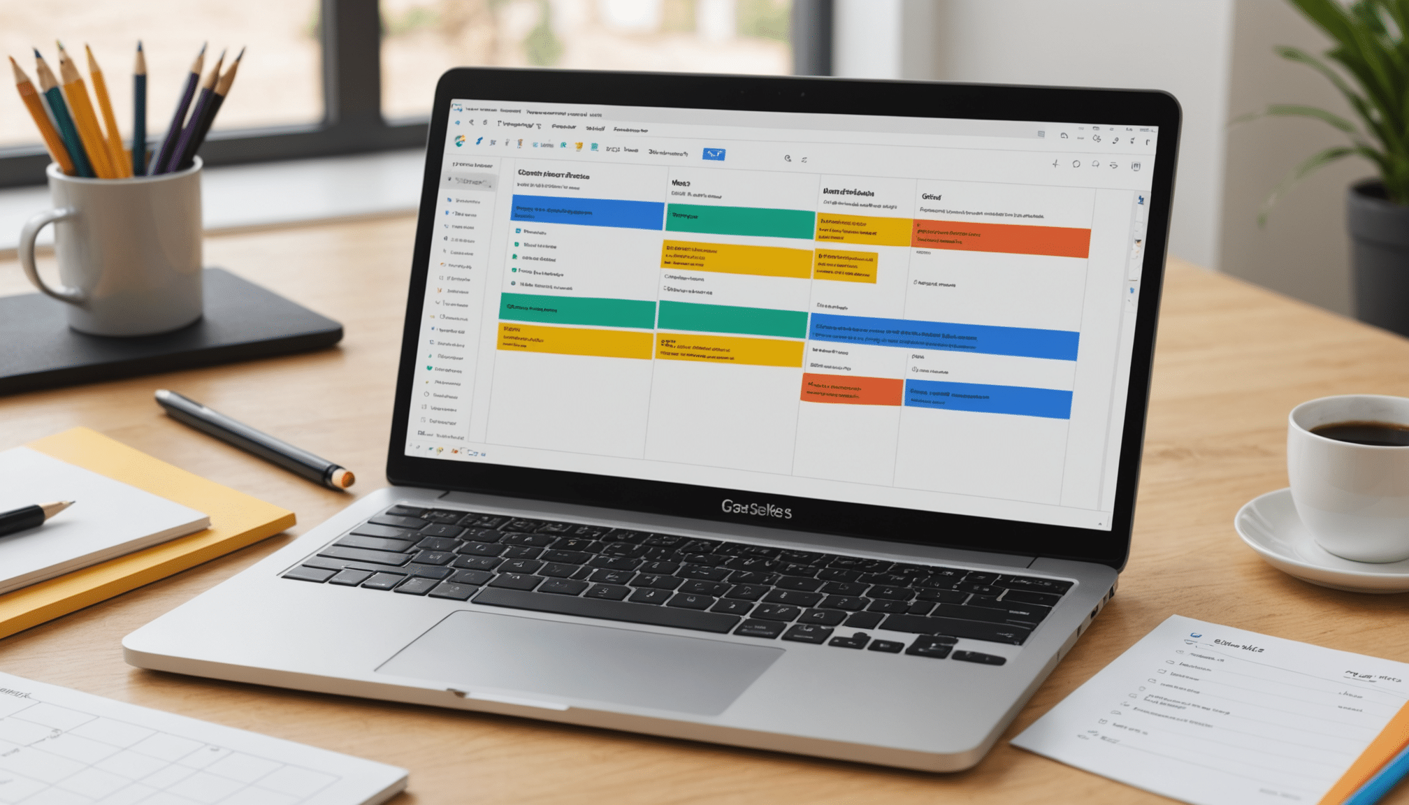 aprende a crear un diagrama de gantt fácilmente en google slides gracias a nuestra guía paso a paso. descarga gratis nuestro modelo para simplificar tu planificación de proyecto.