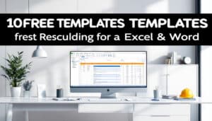 explorez notre sélection de 10 modèles gratuits spécialement conçus pour vos projets de construction. compatibles avec excel et word, ces modèles faciliteront la gestion de vos chantiers en apportant simplicité et efficacité à votre travail.