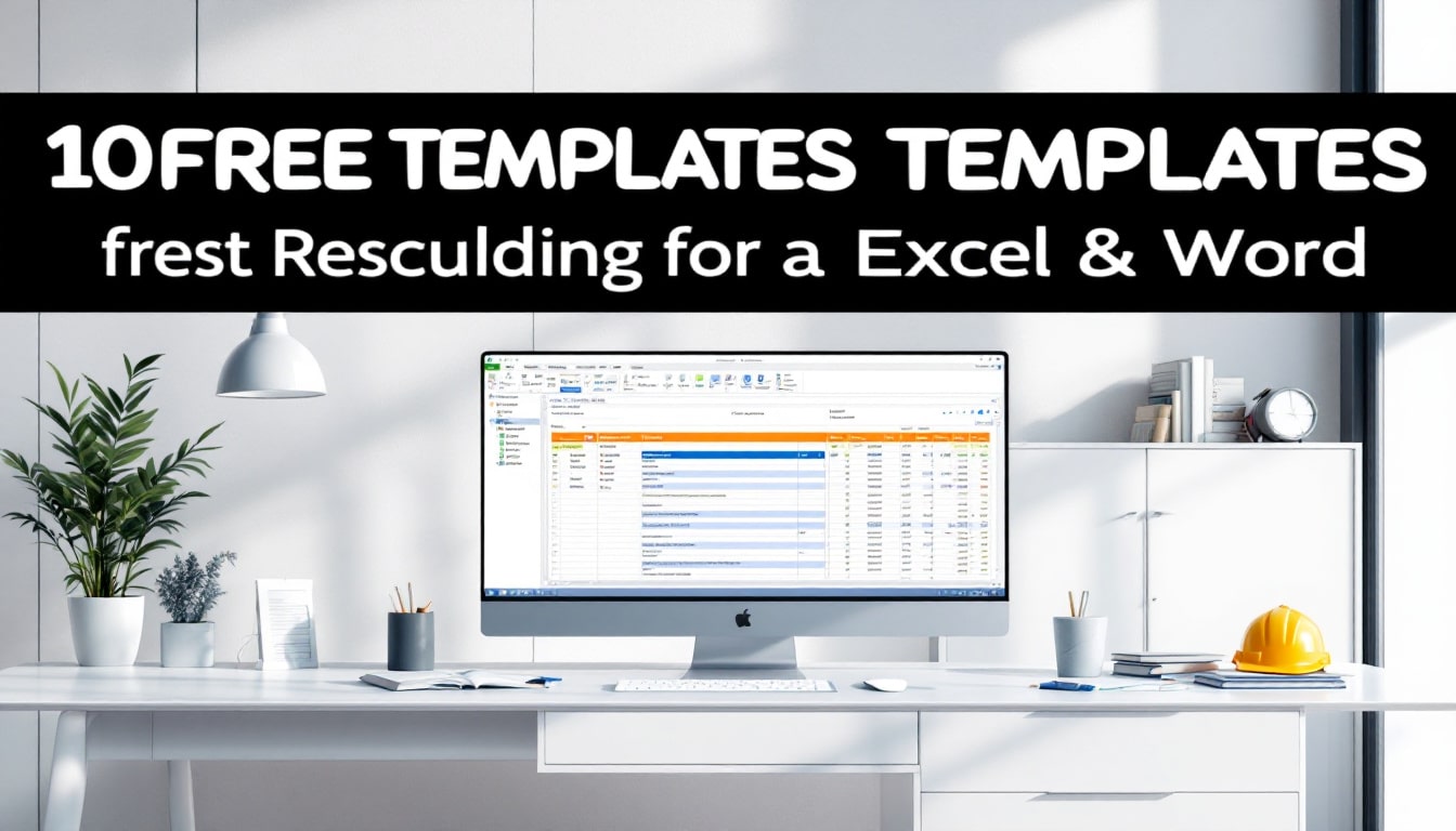 explorez notre sélection de 10 modèles gratuits spécialement conçus pour vos projets de construction. compatibles avec excel et word, ces modèles faciliteront la gestion de vos chantiers en apportant simplicité et efficacité à votre travail.