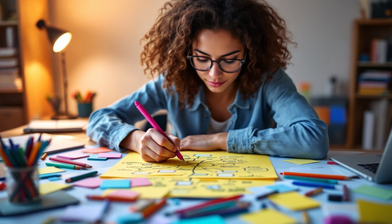 découvrez comment libérer votre créativité et organiser vos pensées avec des techniques de visualisation et de prise de notes. apprenez à relier vos idées efficacement pour stimuler votre esprit et améliorer votre productivité.