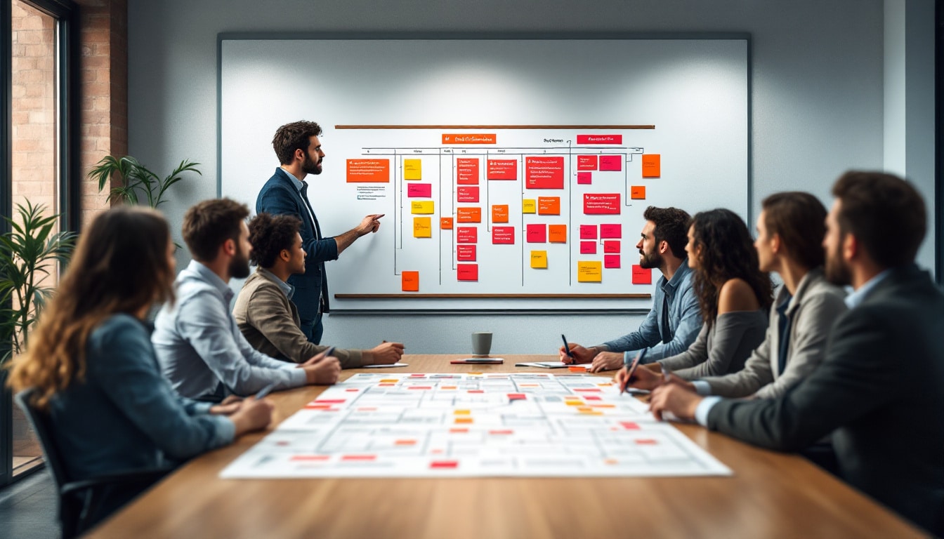 Laden Sie kostenlos unser kritisches Pfadmodell für Excel herunter und optimieren Sie Ihr Projektmanagement. Einfach zu verwenden, hilft es Ihnen, essenzielle Aufgaben zu visualisieren und Ihre Fristen einzuhalten, während es Ihre Effizienz verbessert.